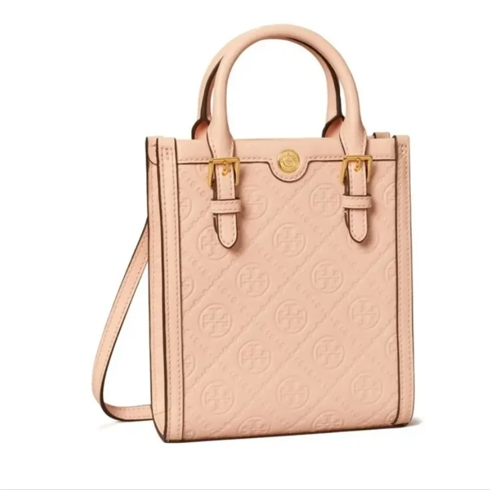 Tory Burch NWT Mini T Monogram Leather Tote Bag